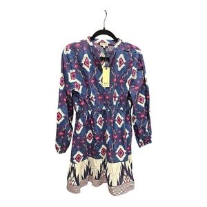 NWT Garrie B Multicolor Long Sleeve Dress Size L